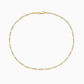 Solid Gold Figaro 3+1 Link Chain Anklet
