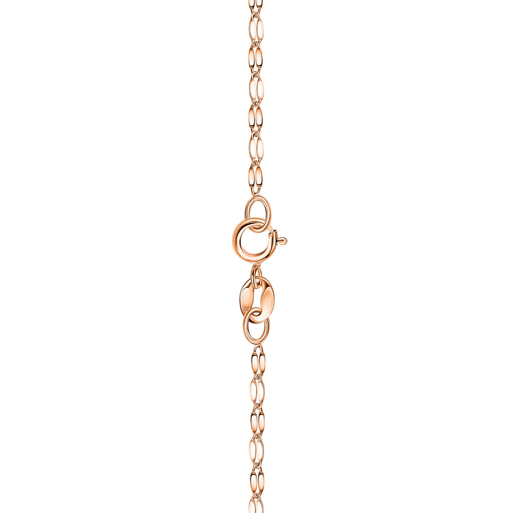 14K Gold Diamond Cut Mirror Chain