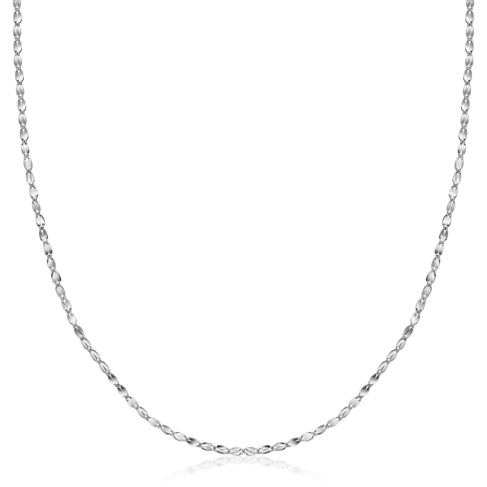 14K Gold Diamond Cut Mirror Chain
