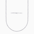 Silver Rope Chain Necklaces