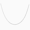 DAINTY SILVER FRANCO SQUARE BOX NECKLACE