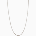 SILVER POPCORN  NECKLACE