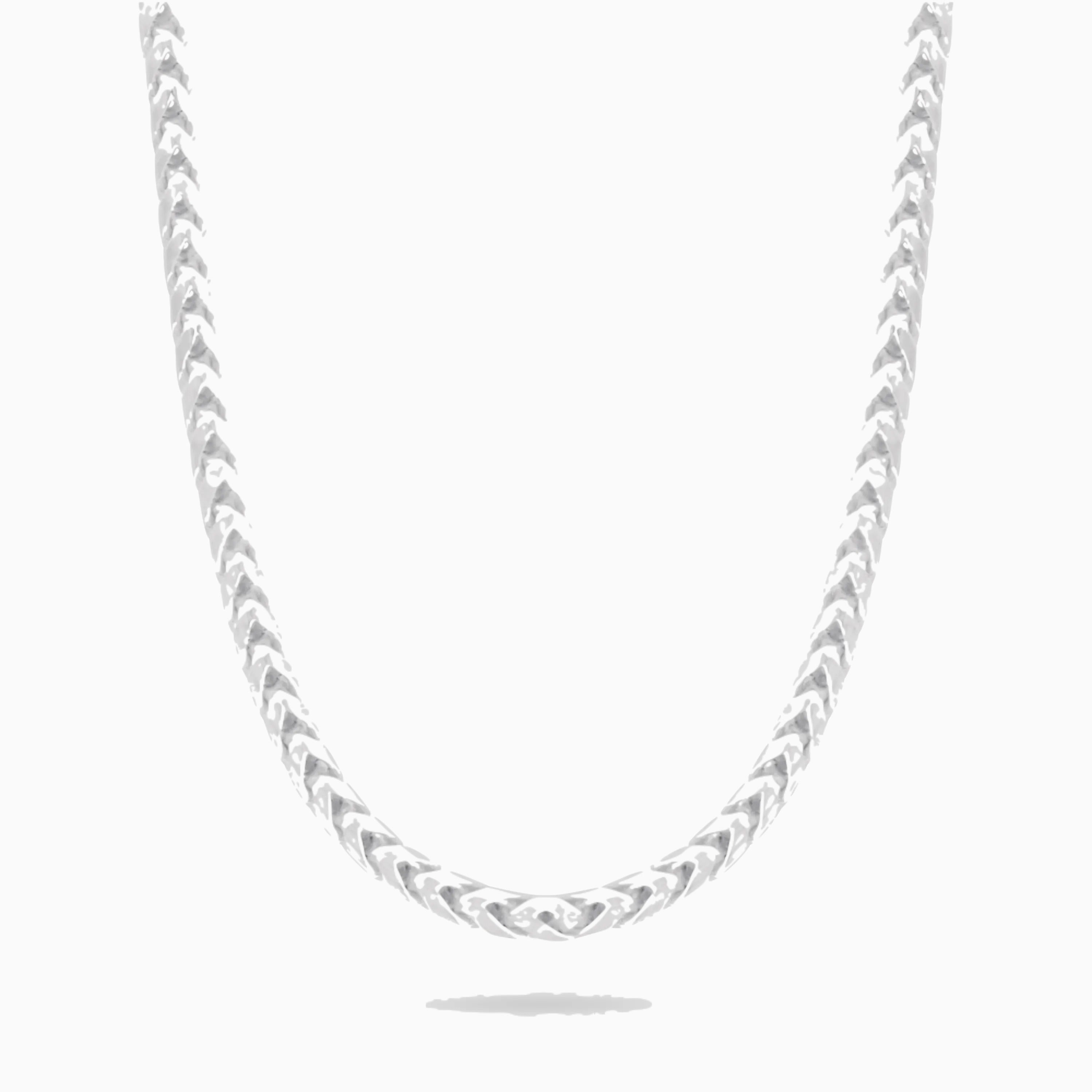Silver 3MM Franco Chain Necklace