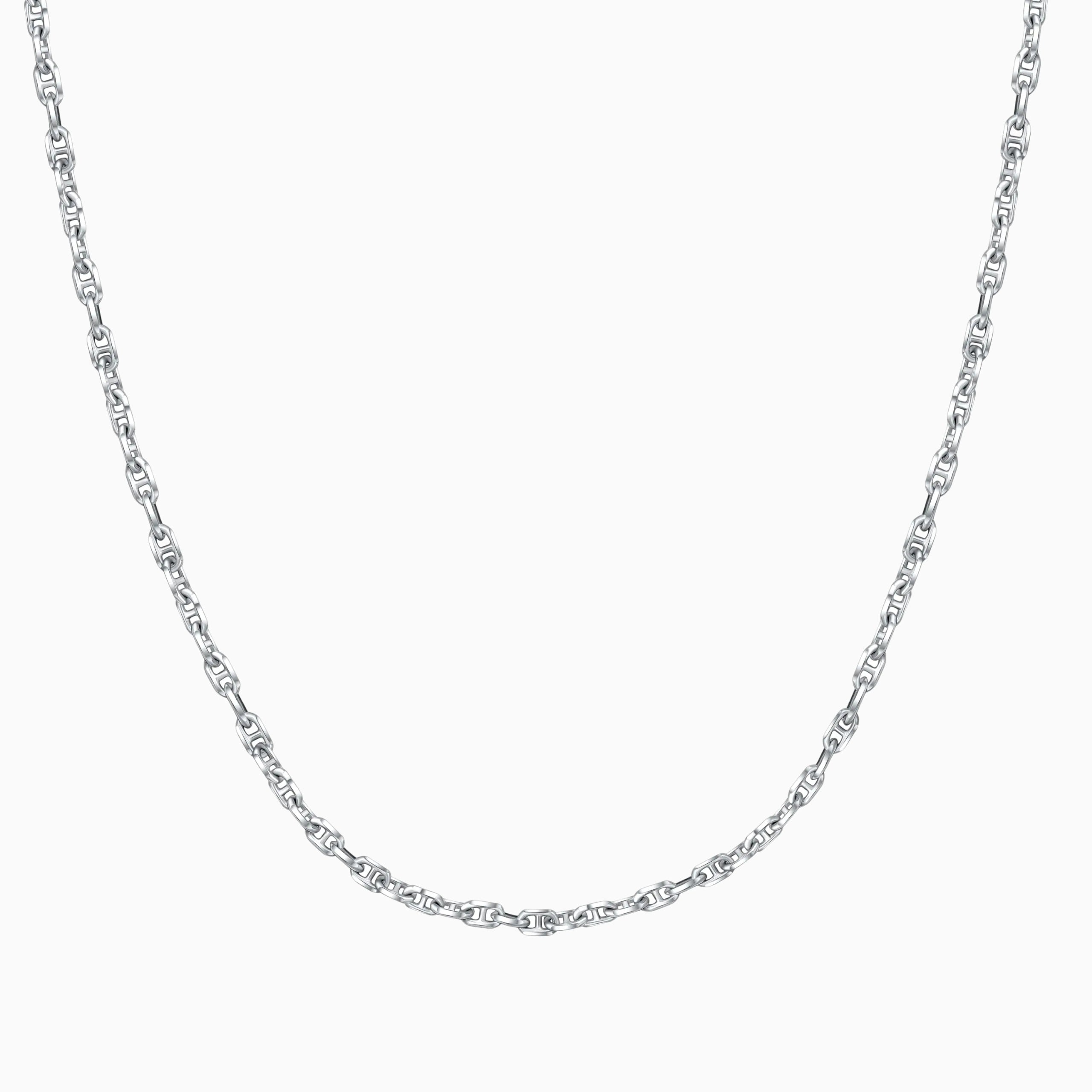 Sterling Silver Twisted Mariner Adjustable Slider Chain