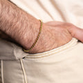14K Solid Yellow Gold 3.5MM Round Box Chain 8" Bracelet 5.5 Grams