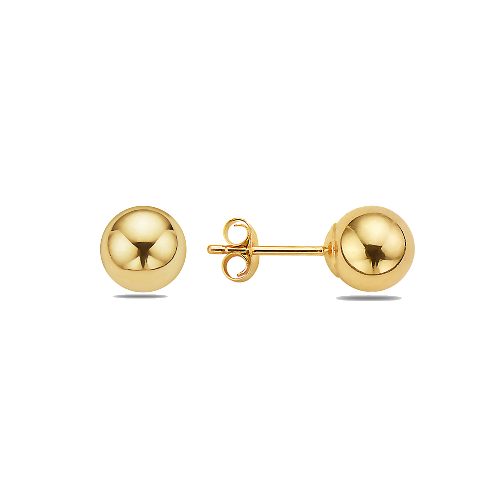 14K GOLD BALL STUDS
