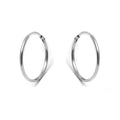 14K Gold Dainty Endless Hoop Earrings