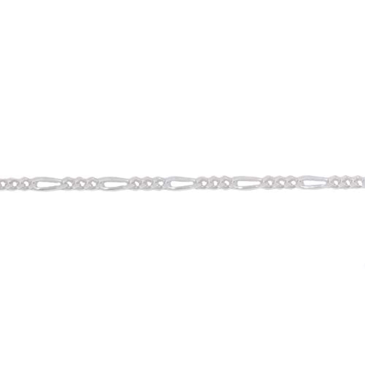 Sterling Silver 2MM Figaro Link Chain Necklace