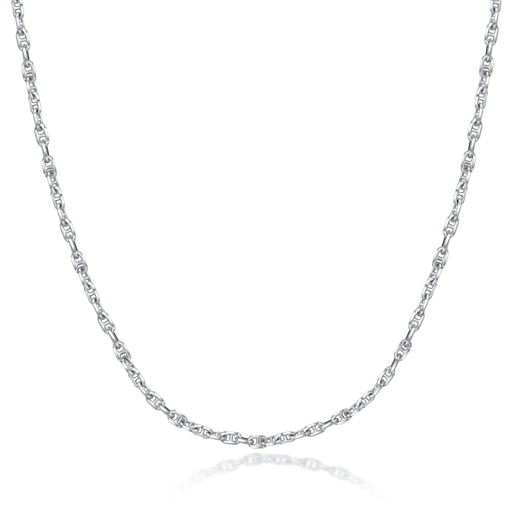 Sterling Silver Twisted Mariner Adjustable Slider Chain