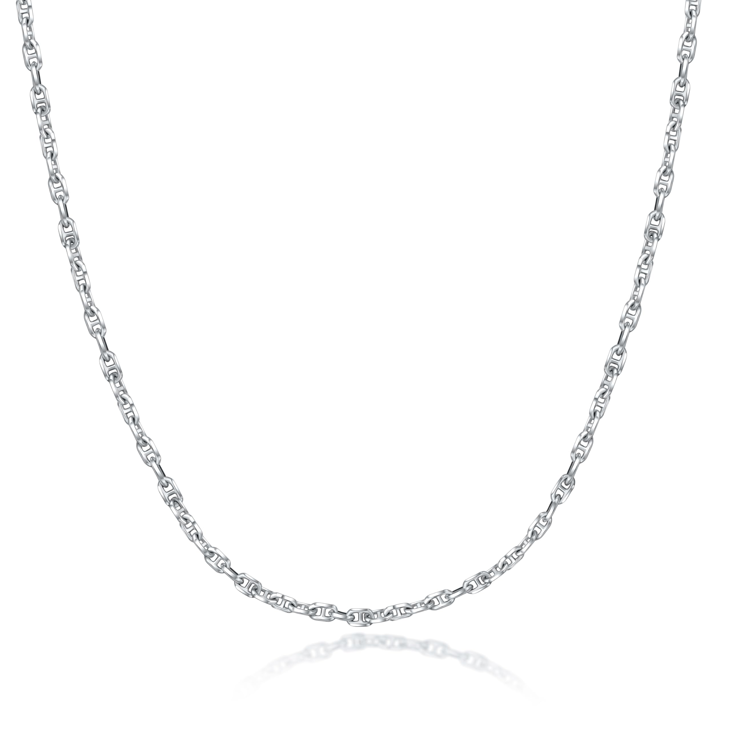 Sterling Silver Twisted Mariner Adjustable Slider Chain