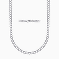 Sterling Silver 4MM Cuban Chain Necklace