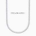 Silver 5MM Curb Chain Necklace