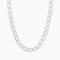 Silver 7.5MM Mariner Chain Necklace