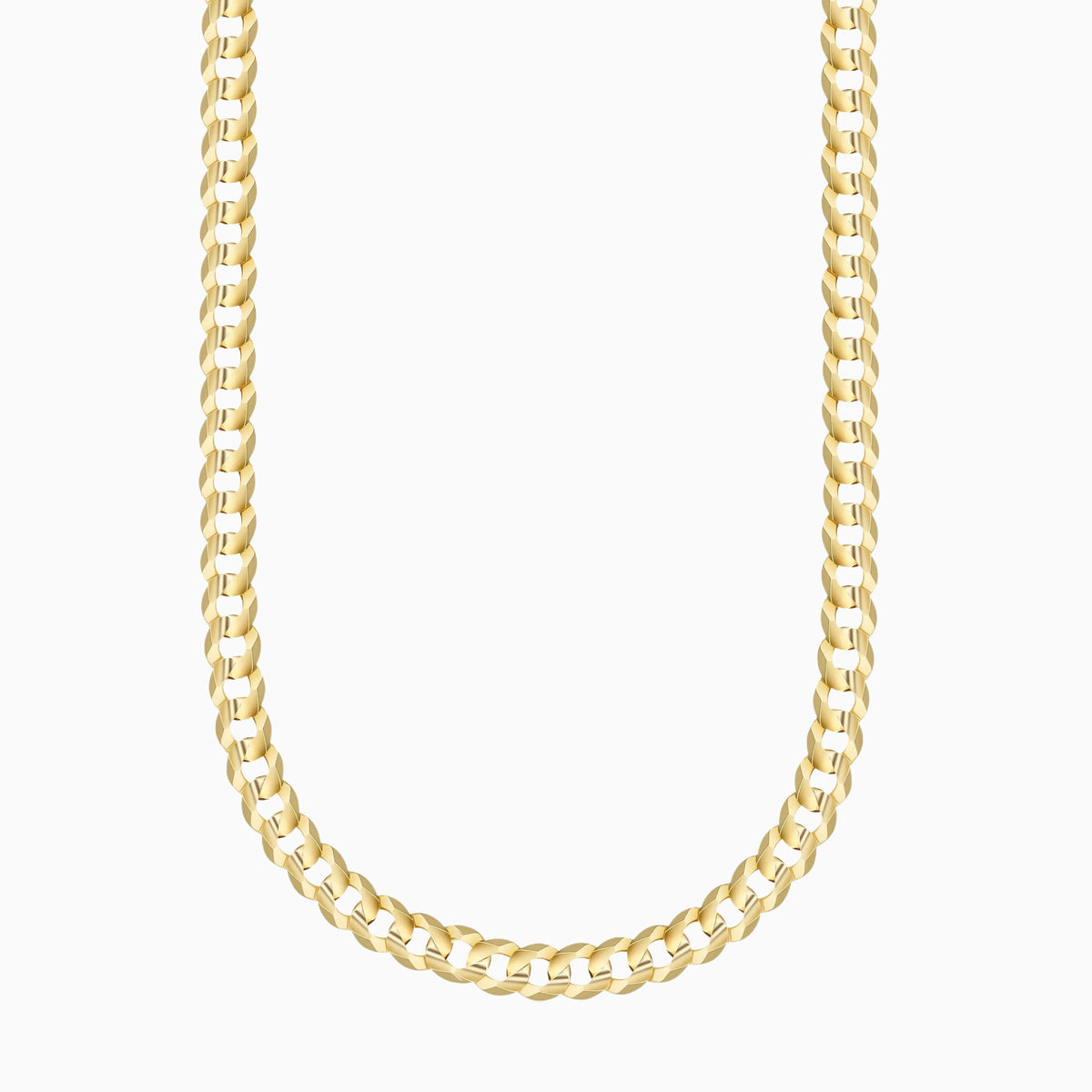 14K Gold 4MM Cuban/Curb Chain Necklace