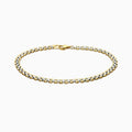 10K Gold Patterned Chain Link Bracelet