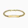 10K Gold Byzantine ID Bracelet