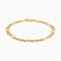 14K Gold Figaro Link Chain Bracelets for Men