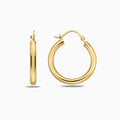 14K GOLD MIDI HOOPS
