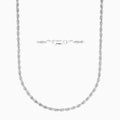 Silver 3.5MM Rope Chain Necklaces