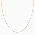 14K Gold Diamond Cut Mirror Chain