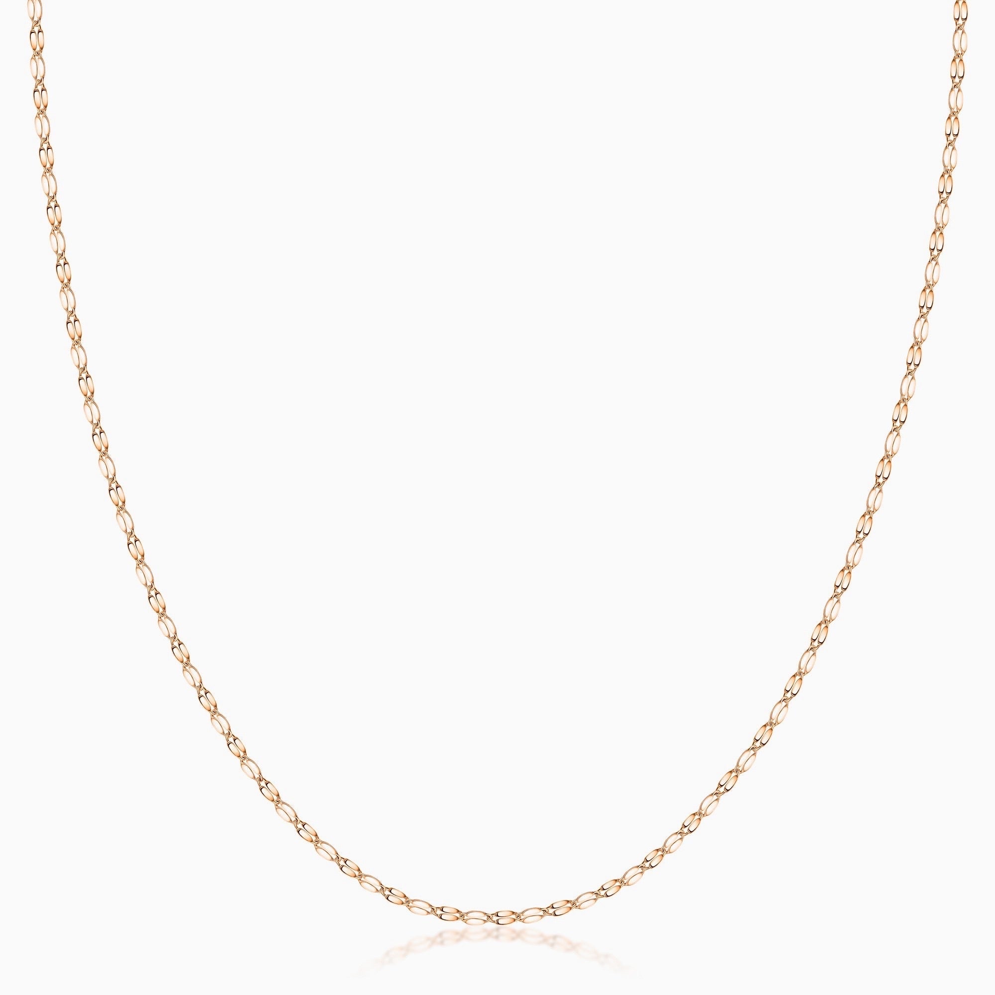 14K Gold Diamond Cut Mirror Chain