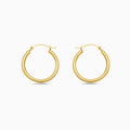 10K Gold Squared off hoop Earrings