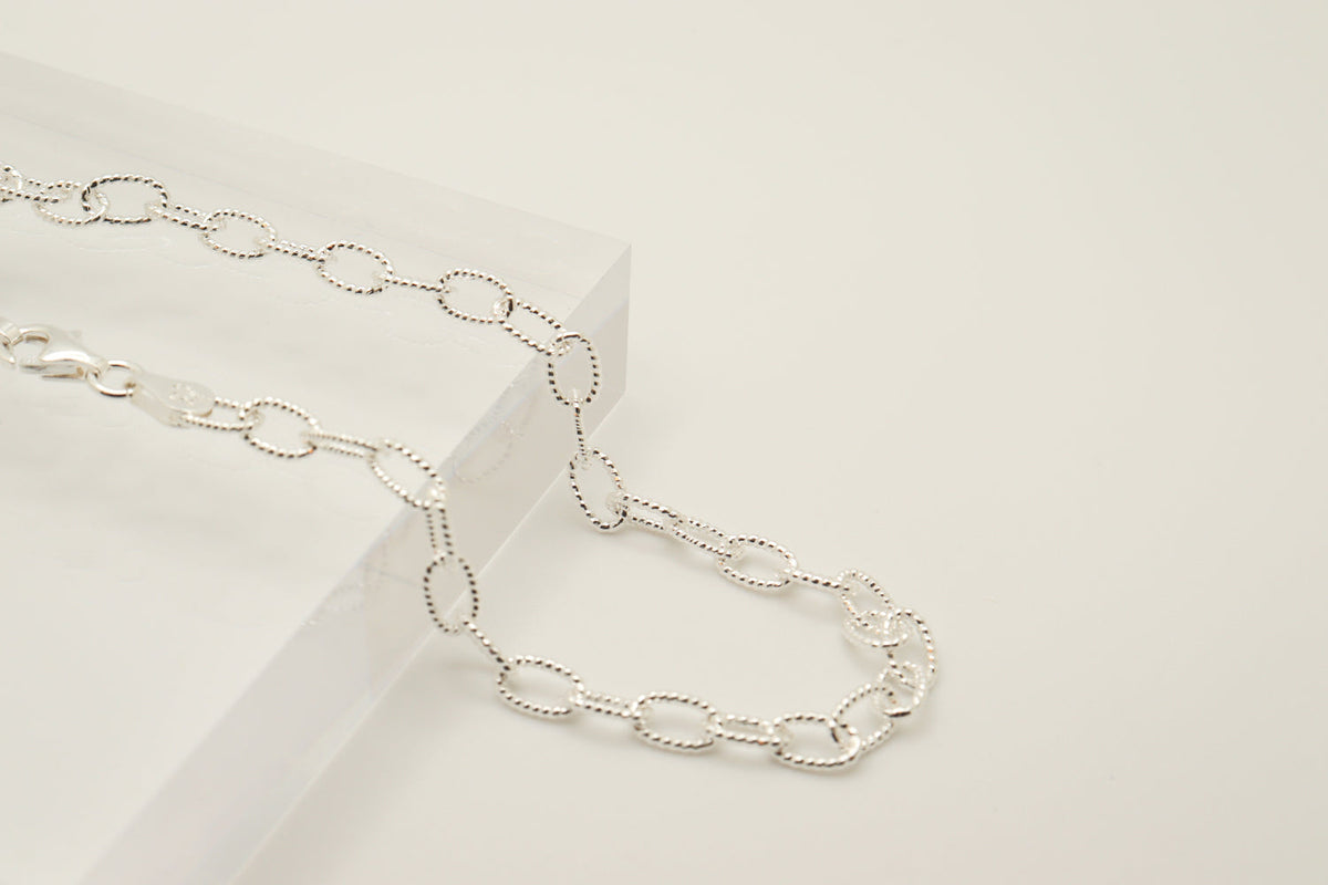 Silver Filo Chain Anklet