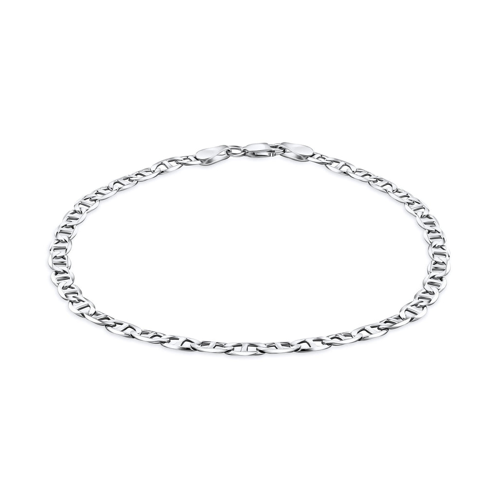Silver Mariner Chain Link Anklet