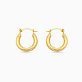 14K Gold Baby Shrimp hoop earrings