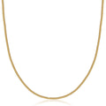 10K Yellow Gold 1.5mm Franco Square Box Chain Necklace