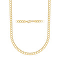 14K Solid Gold Heavyweight Cuban Curb Link Chain Necklace
