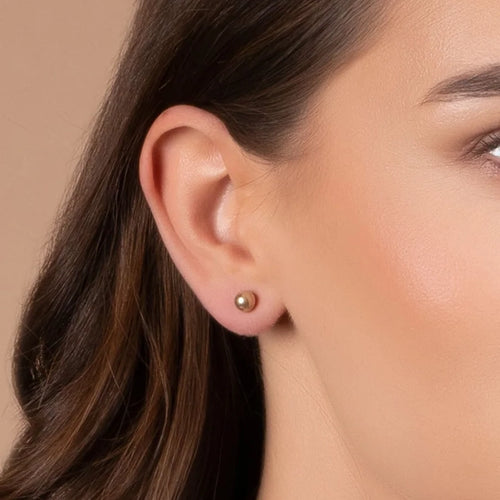 14K Gold Ball Studs