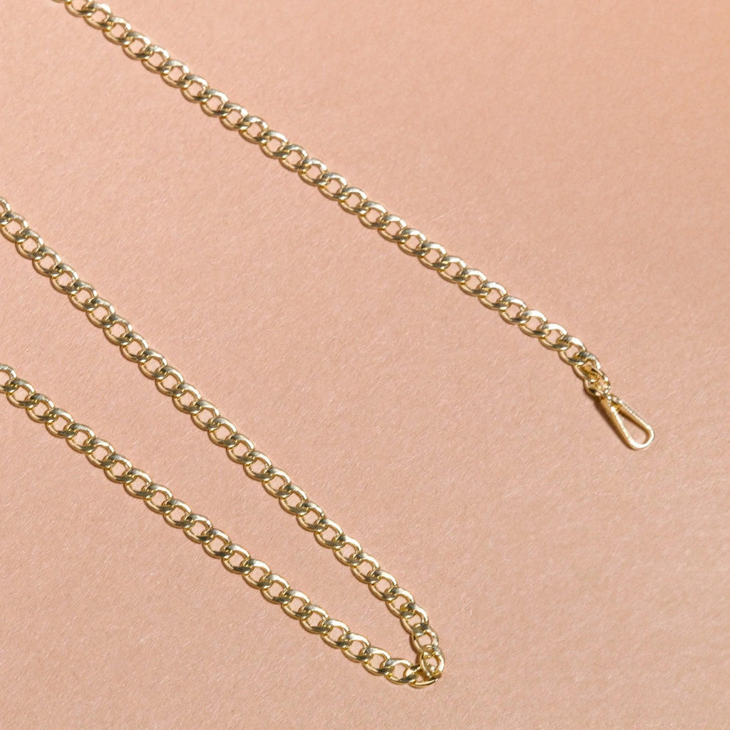 14K Gold Curb Chain Necklace