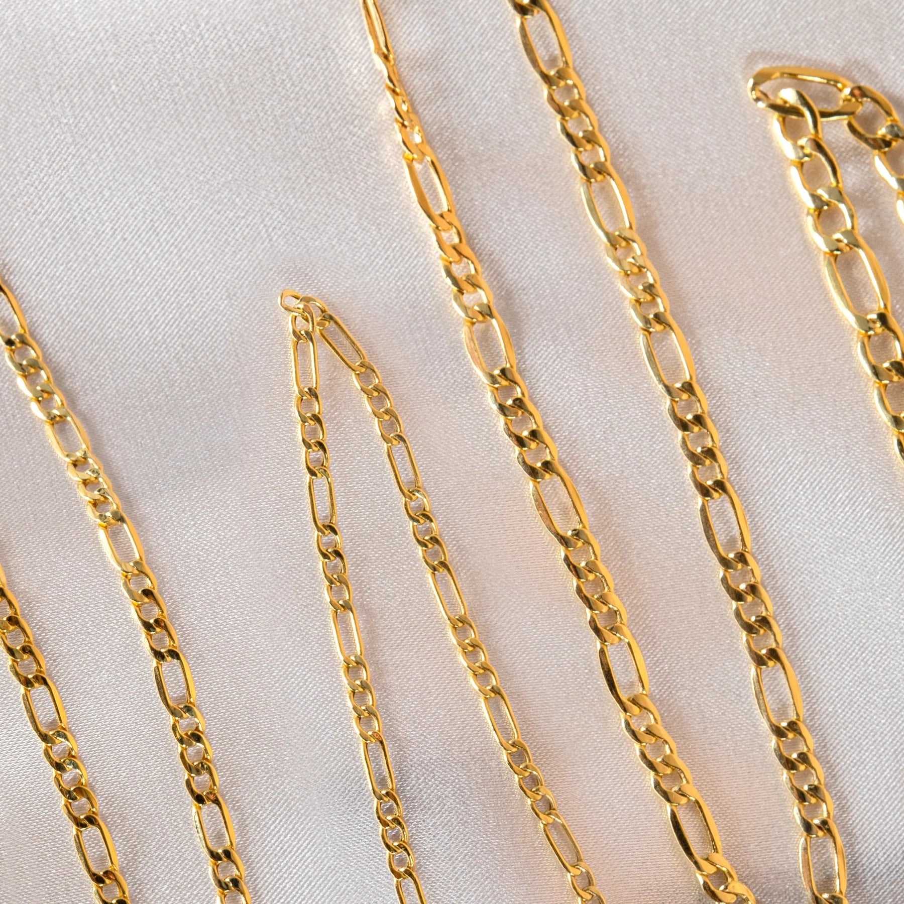 14K Gold Figaro Chain Necklace