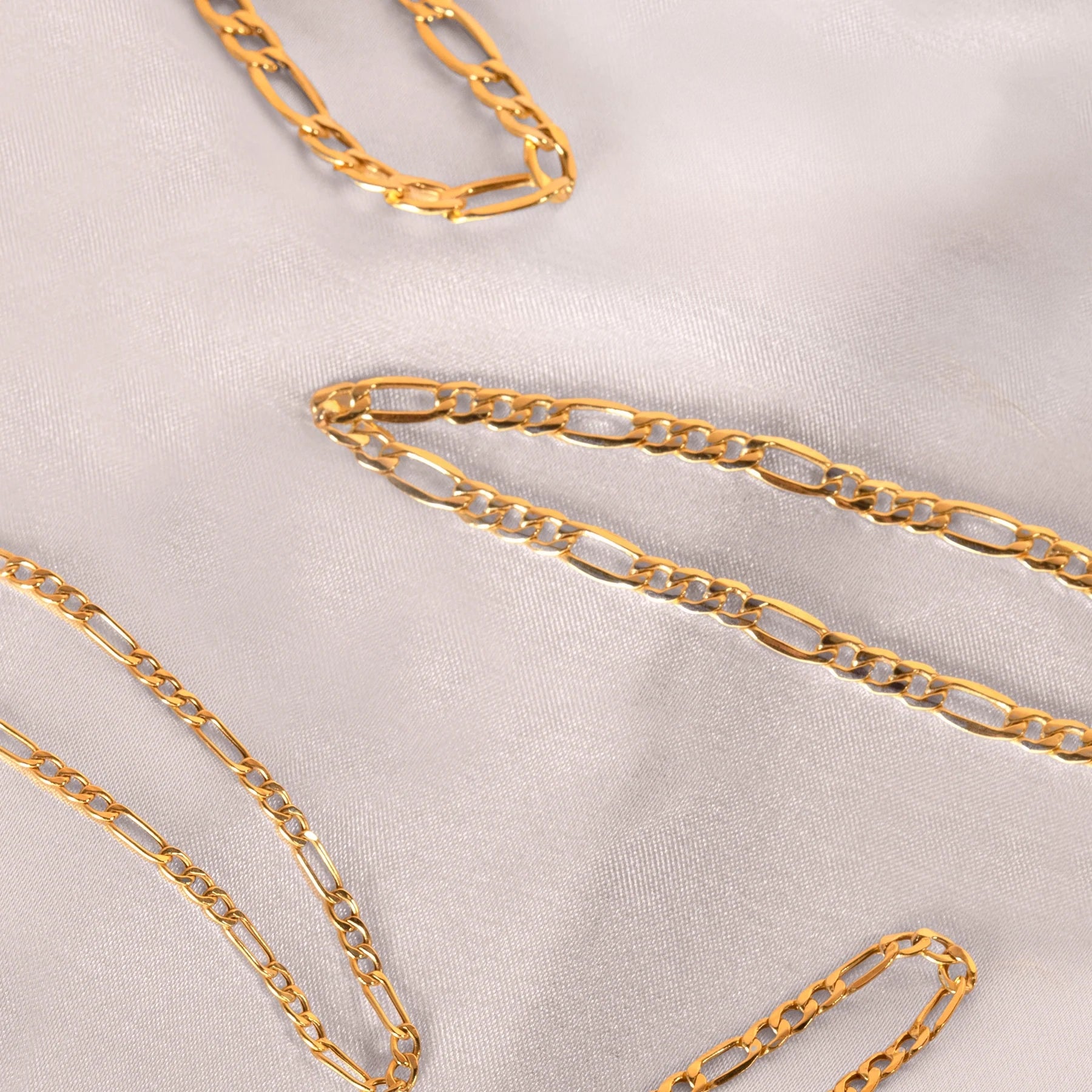 14K Gold Figaro Chain Necklace