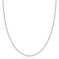 10K Gold 2.0MM Round Rolo Link Chain Necklace