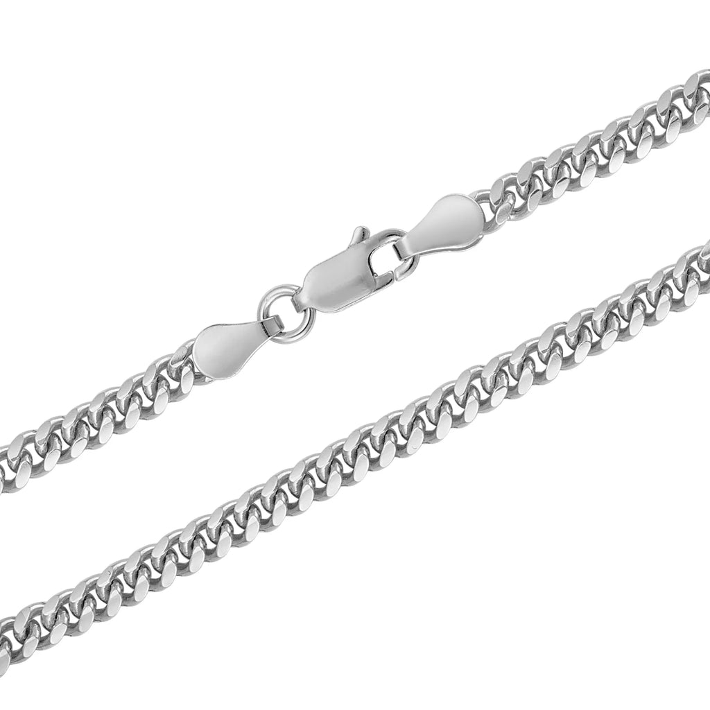 Silver 925 4MM Miami Cuban Chain Necklace