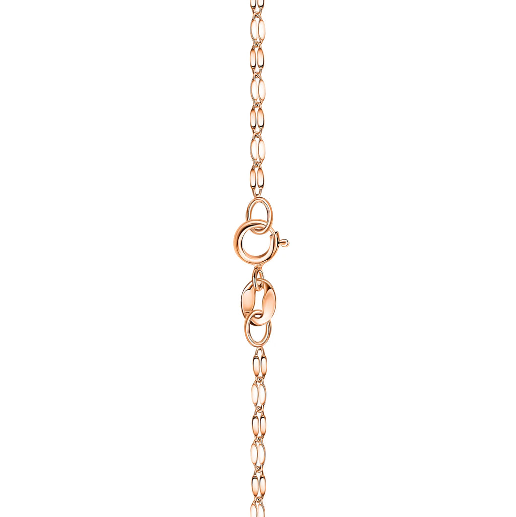 14K Gold Mirror Chain Necklace