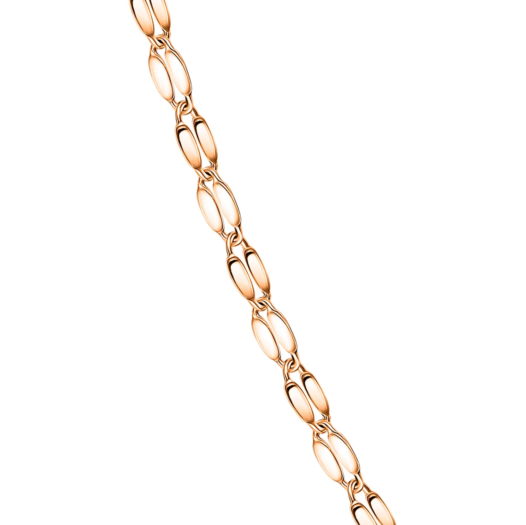 14K Gold Mirror Chain Necklace